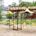 Детская площадка на территории базы